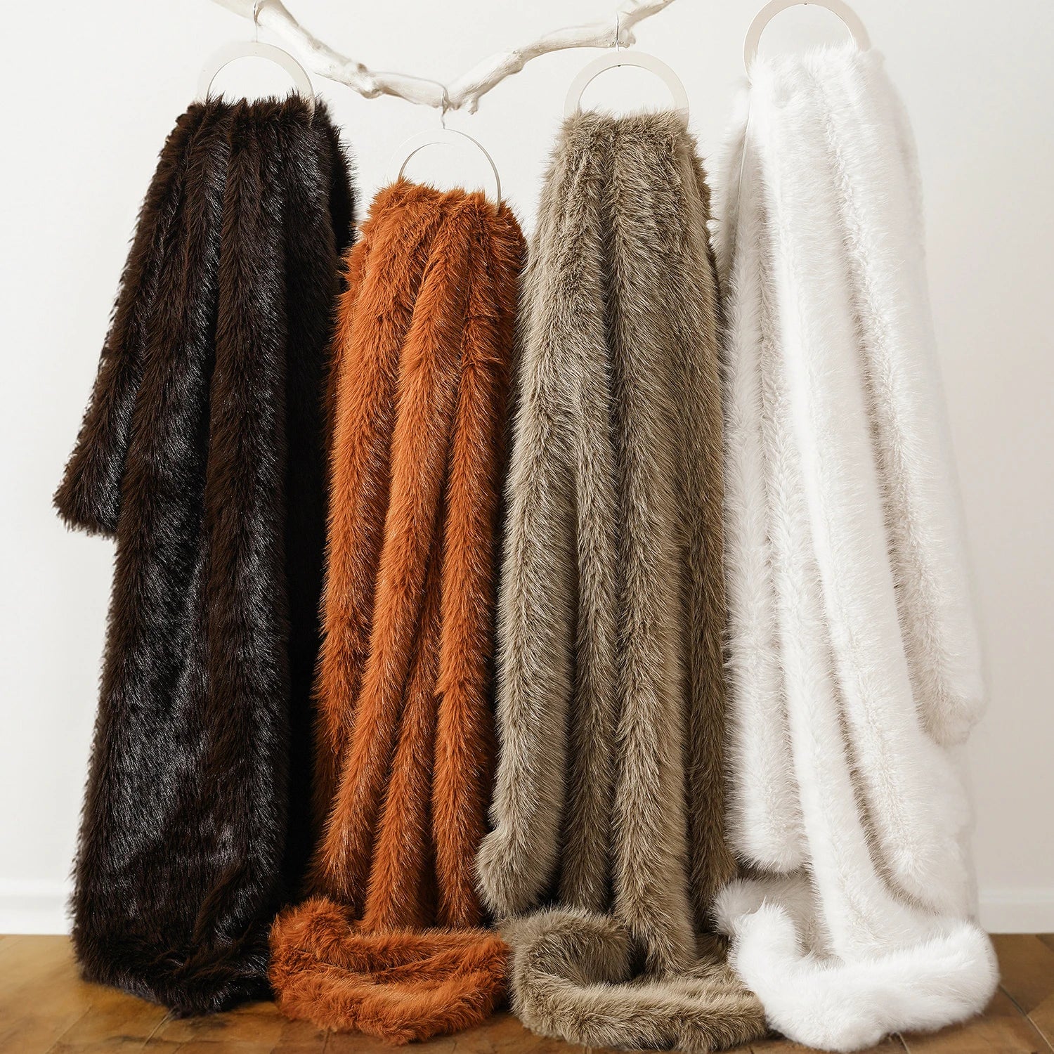 Battilo Fluffy Soft Blankets Luxury Fur blanket for Bed Sofa Mink Faux Fur Throw and Blankets Large Warm Blanket for Home Decor Peaceful Pleasures Health and Wellness