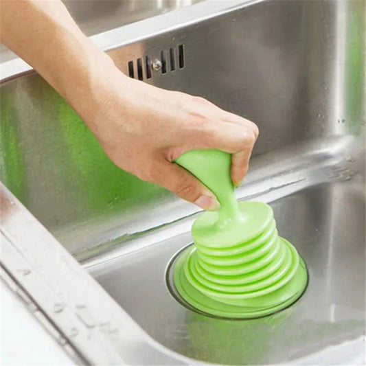 1PC Pipeline Dredge Suction Cup Toilet Plungers Press Cleaning Sink Drain Pipe Tool Sink Pipe Strong Dredger Tools Accessories Peaceful Pleasures Health and Wellness