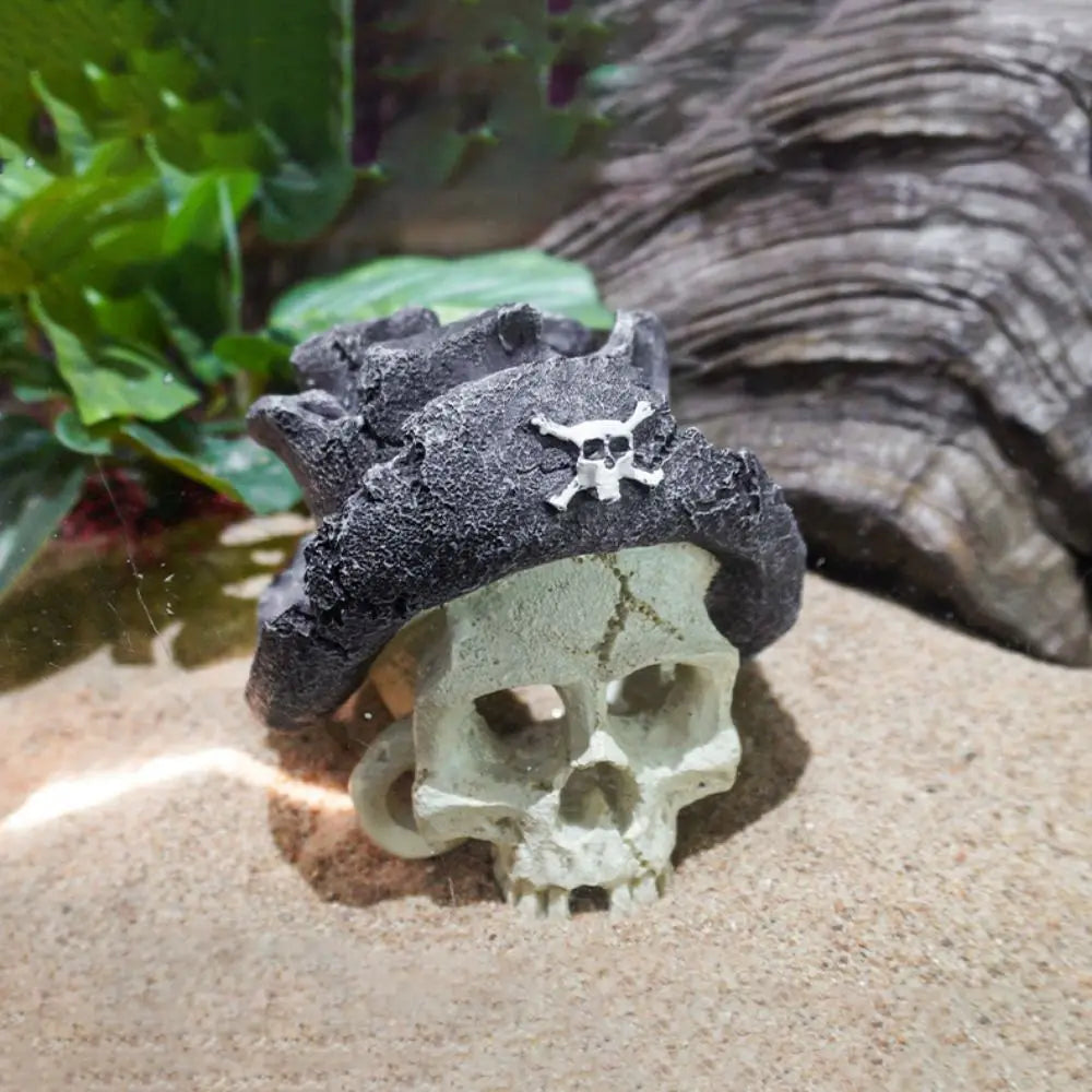 Funny Decorative Skull Head Ornament Simulation Resin Head Bone Model Realistic Skull Head Statue Landscape Peaceful Pleasures Health and Wellness