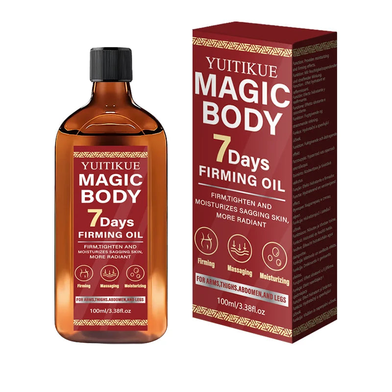 Yuitikue Magic Body Firming Oil, 100ml 7 Days Body Shaping Oil for Firming Tightening & Moisturizing Sagging Skin on Arms Legs Peaceful Pleasures Health and Wellness 1pc