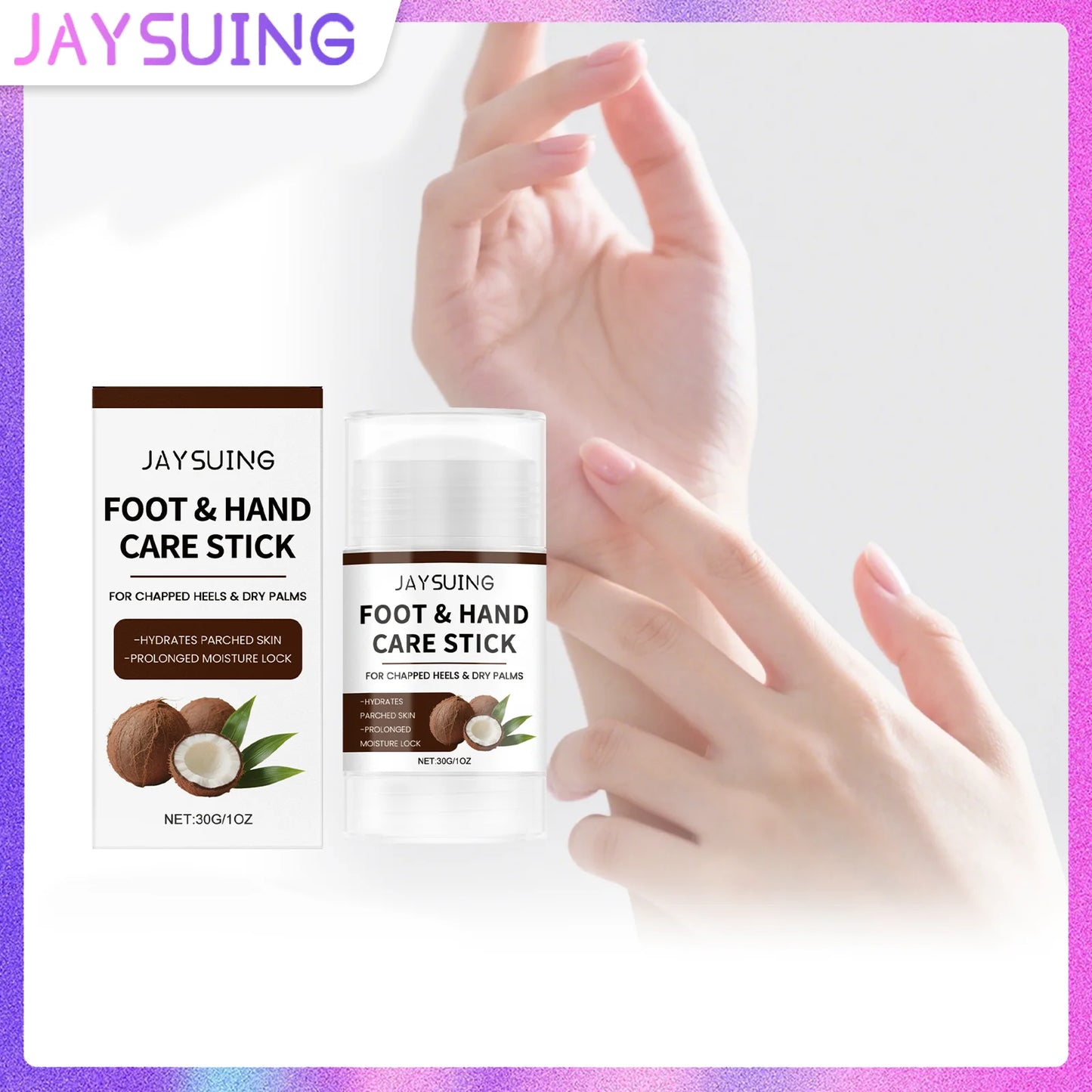 Coconut Oil Moisturizing Stick | Hand & Foot Deep Hydration