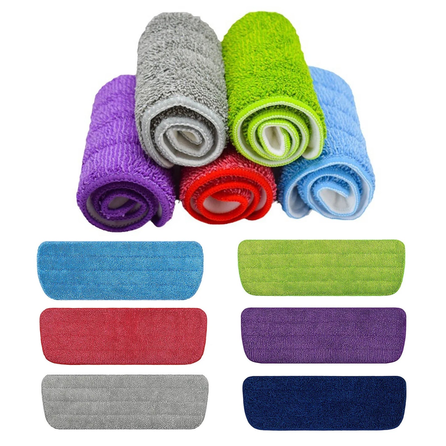 Reusable Microfiber Mop Replacement Pad for Flat Spray Mops
