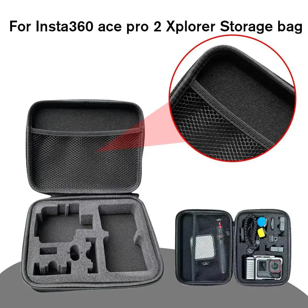 For Insta360 Ace Pro 2 Xplorer Bundle Storage Bag Street Shooting Package Action Camera Organizer Bag Accessories Peaceful Pleasures Health and Wellness