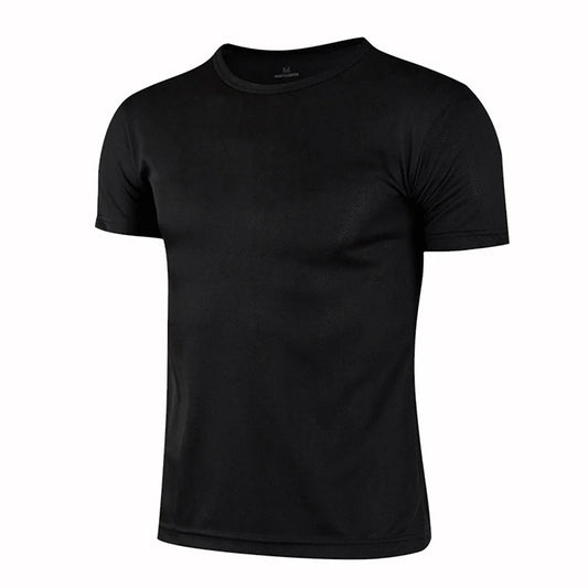 Quick Dry Crew Neck Short Sleeve T Shirt Breathable Performance Tee for Work Team Uniform and Casual Wear for Women Men Peaceful Pleasures Health and Wellness Black M