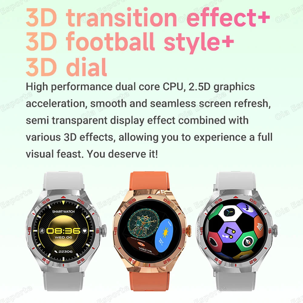 Ola Esporte 2025 Smart Watch – Bluetooth Call & Fitness Tracker