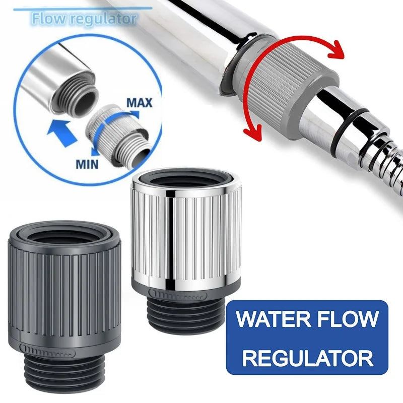Shower Flow Regulator Shut-Off Valve | G1/2 ABS Chrome