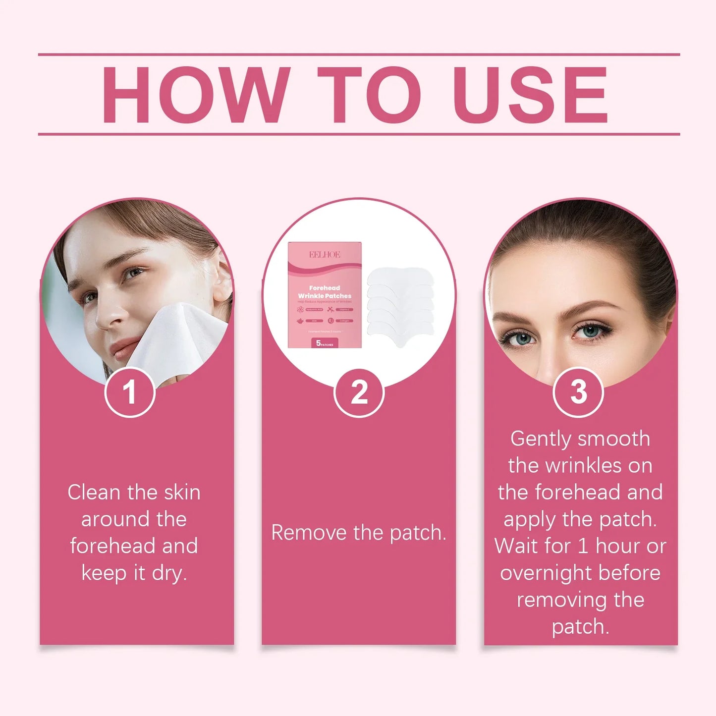 Eelhoe Forehead Care Patch – Anti-Wrinkle & Moisturizing 5pc