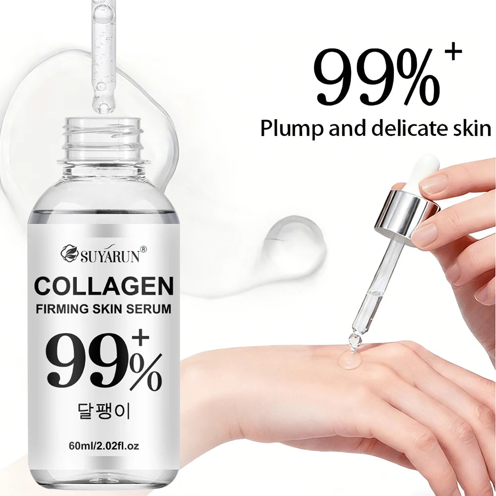 SUYARUN Collagen Firming Serum for Face - Anti-Aging & Skin Tightening Essence with Hyaluronic Acid, Fast Shipping. Peaceful Pleasures Health and Wellness