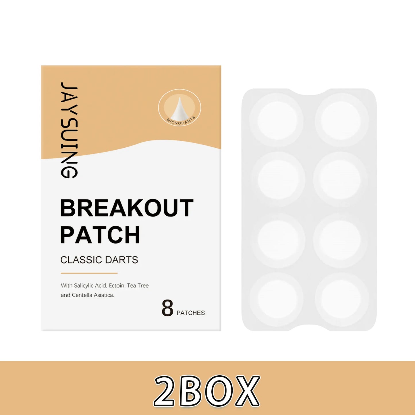 Jaysuing Micro Dart Acne Patches | Salicylic & Ectoin, 8 Pack