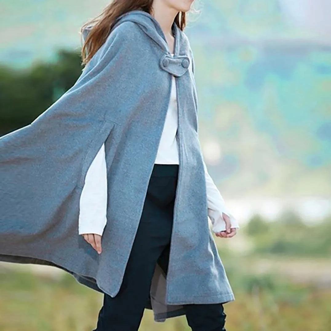 Women's Medieval Hooded Cloak | Gothic Viking Halloween Cape