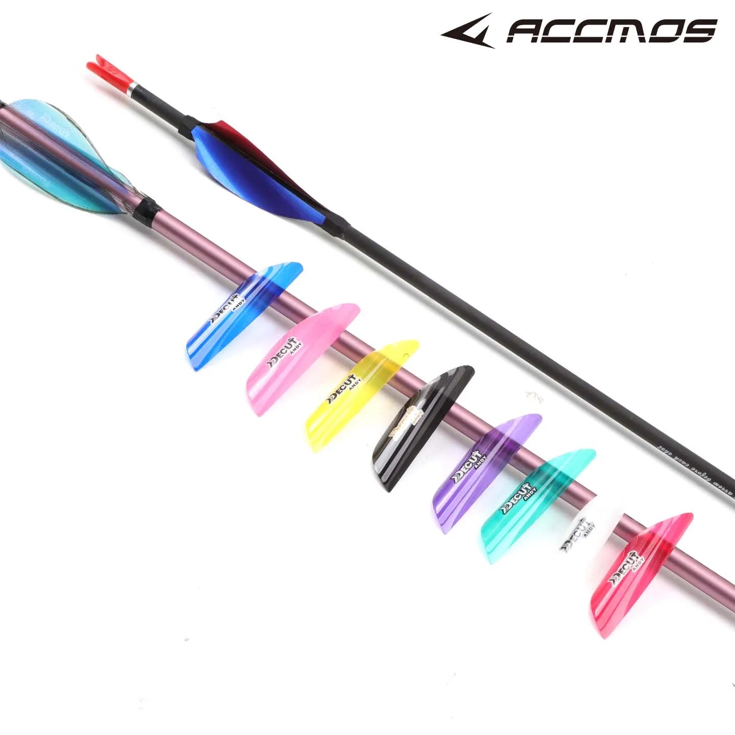 DECUT Arrow Spiral Feather Spin Vane Shaft Fletche Right Wing Sticker