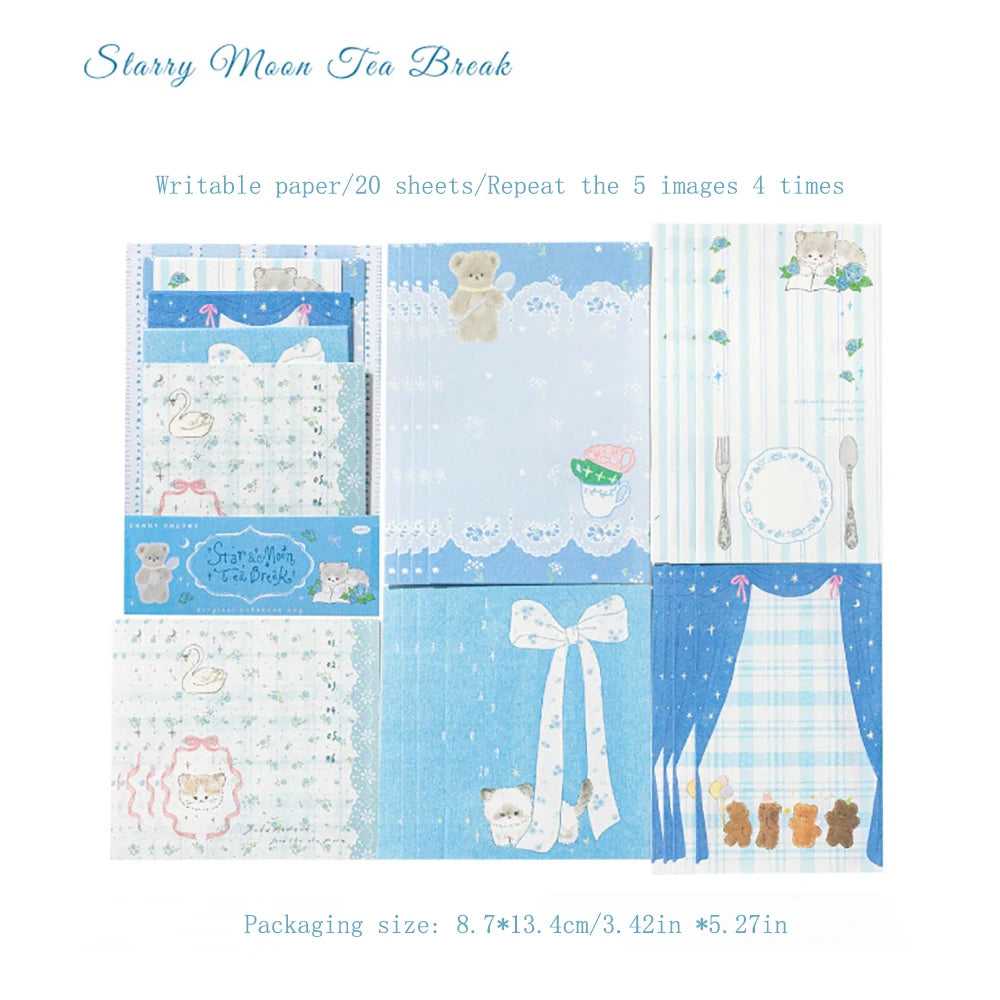 Combination Note Cute Fairy Tale Student Message Memo Can Be Used As