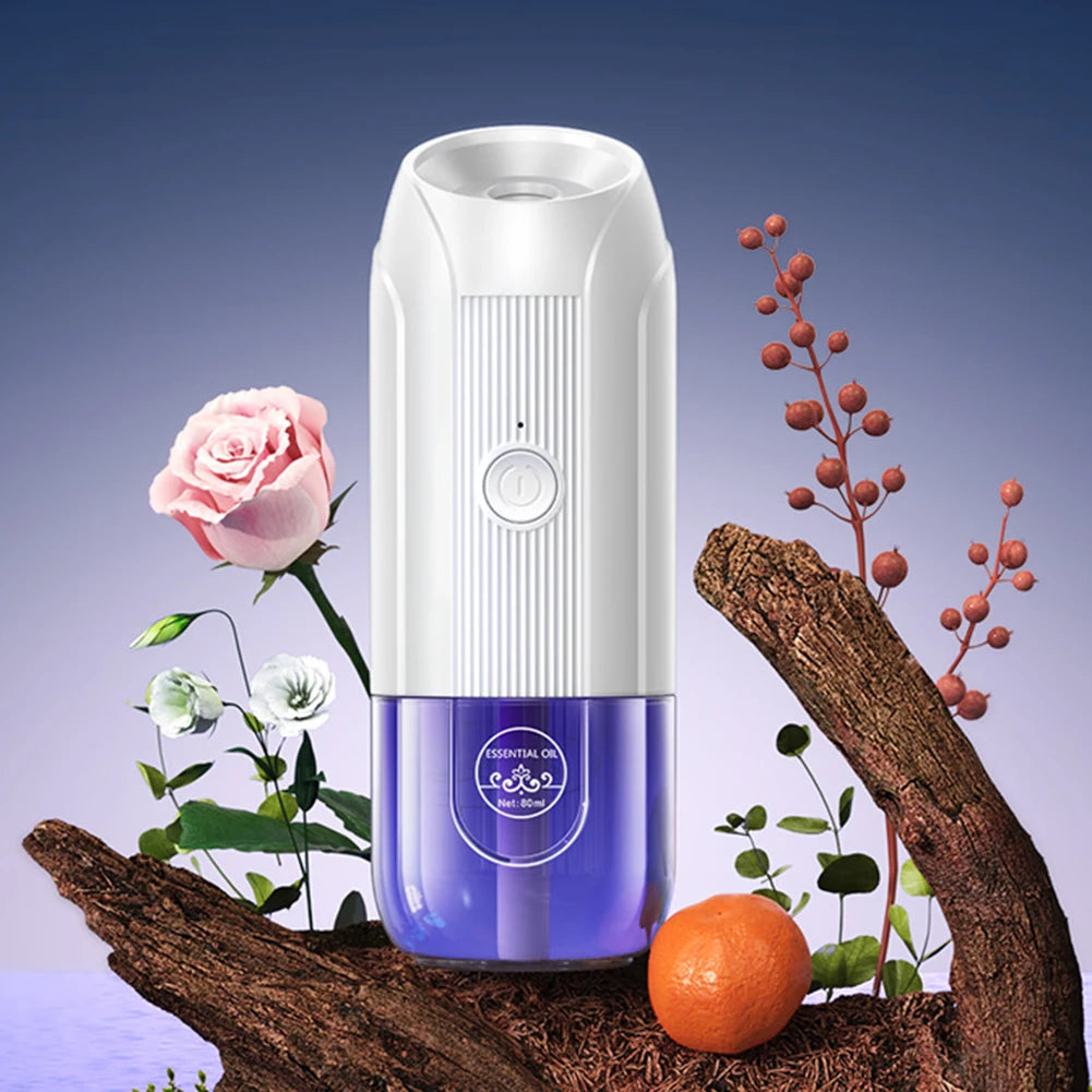 Mini Aromas Diffuser Portable Quiet Large Fog Volume Fragrance Sprayers 3 Modes Automatic Aromatherapys Diffuser For Home Peaceful Pleasures Health and Wellness