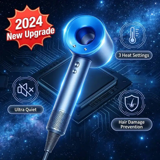 2026 Negative Ion with Air Collecting Scattering Nozzle Salon Tool for Home Travel Professional Leafless Wall-mounted Hair Dryer Peaceful Pleasures Health and Wellness