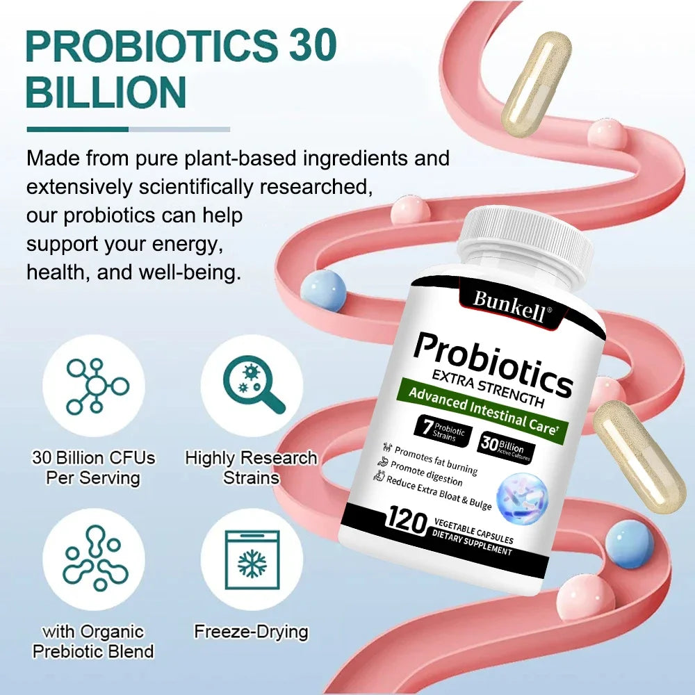 Probiotic Supplement - Helps Burn Fat Metabolism & Promotes Nutrient Digestion and Gut Health for Adult Men&Women Peaceful Pleasures Health and Wellness