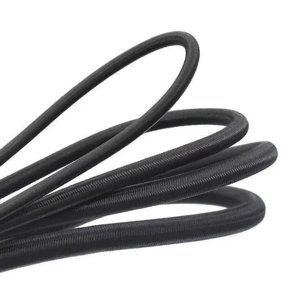 Black Elastic Cord for Sewing – 3/4/5/6/8MM, 10M per Pack