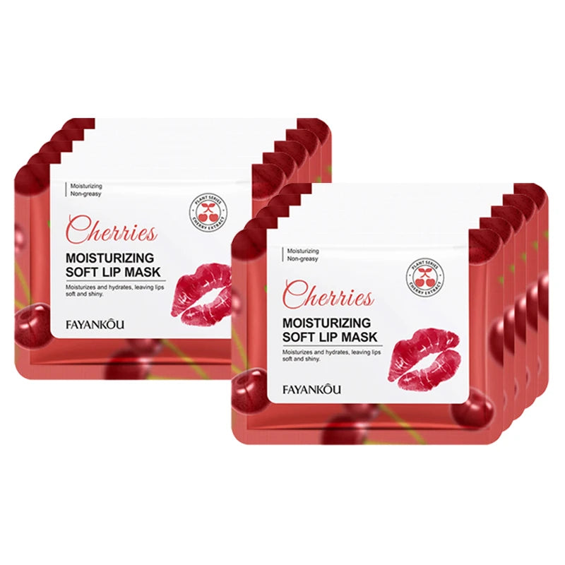 Crystal Collagen Lip Mask Patches – Cherry & Strawberry Plumper