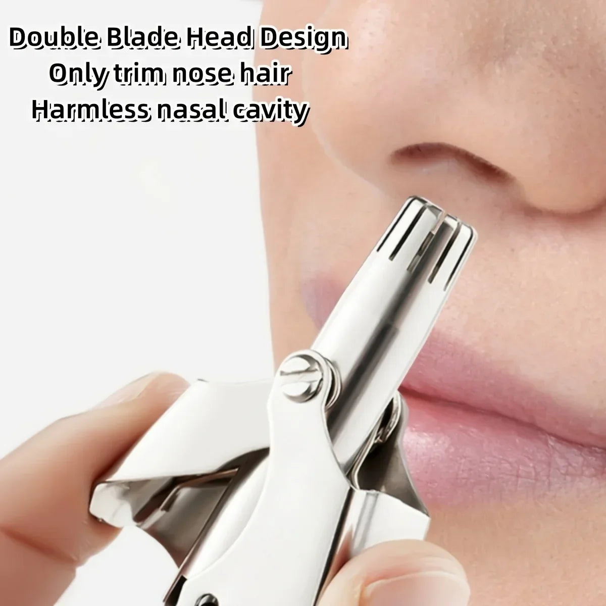 Manual Nose & Ear Hair Trimmer – Stainless Steel, Washable Peaceful Pleasures Health and Wellness