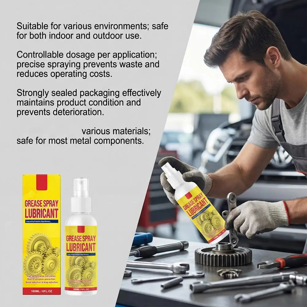 180ml Lubricant Spray – Rust Remover & Metal Protector