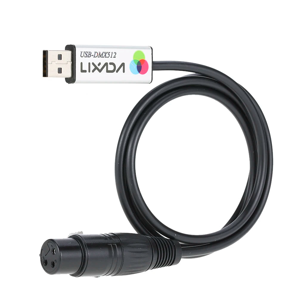 Lixada DMX512 Computer Stage Lighting Controller Dimmer USB DMX