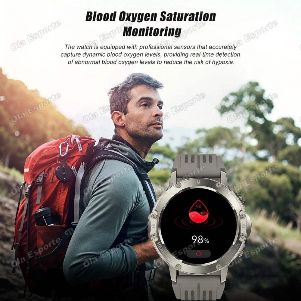 Ola Esporte Smart Watch | Bluetooth Call, IP68, 100+ Sports Modes