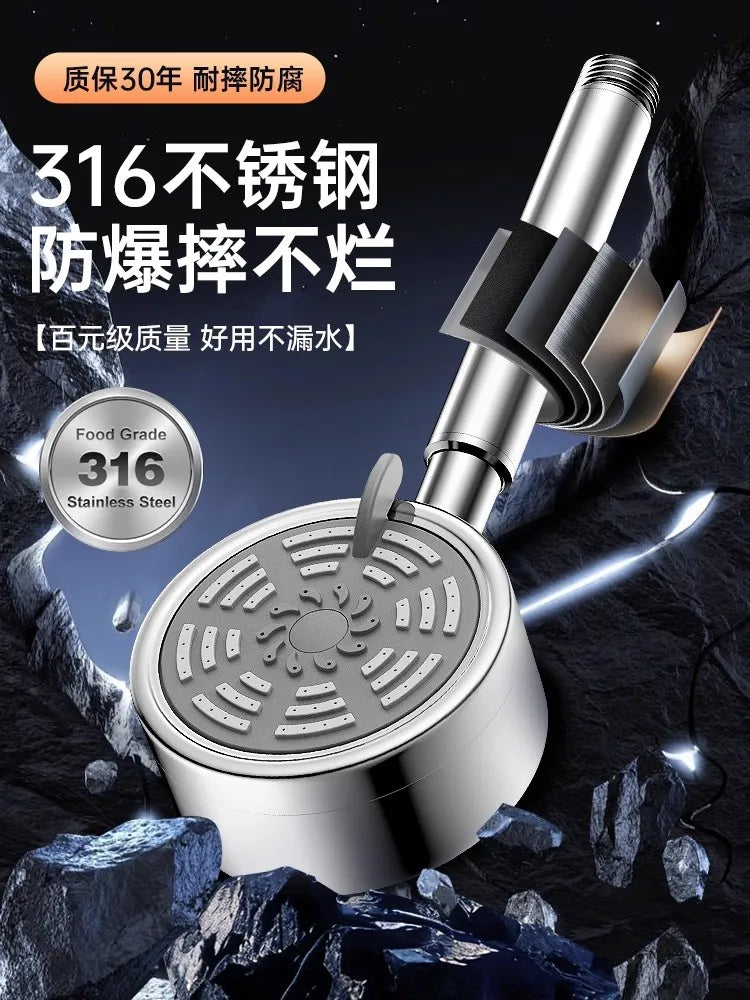 316 Stainless Steel 3-Mode Handheld Shower Head | High Pressure