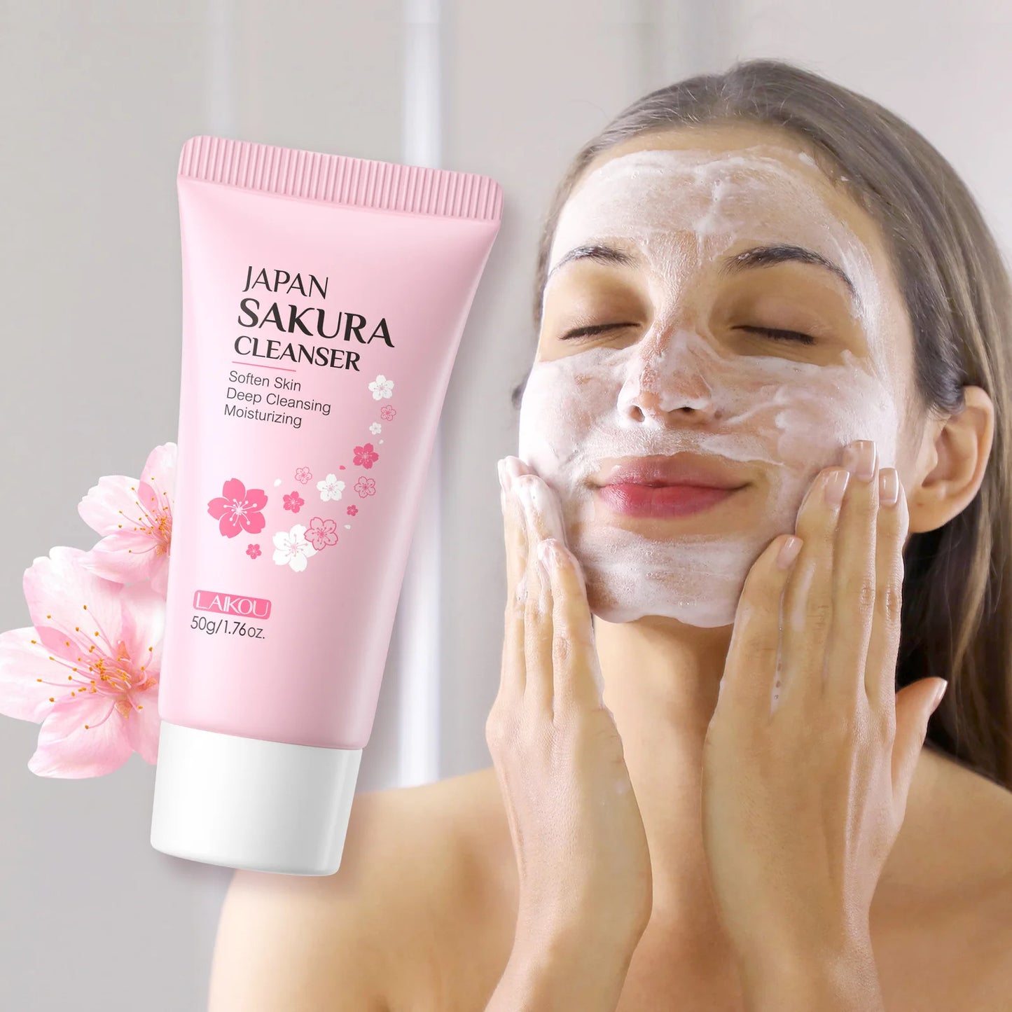 SAKURA 5-Piece Facial Skincare Set – Eye Cream, Mask & More