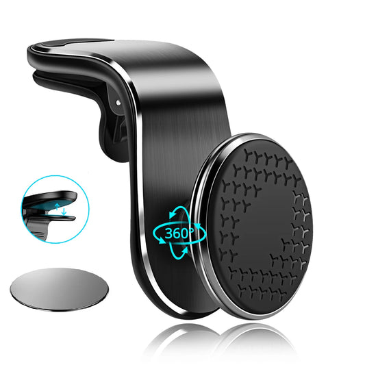 Magnetic Car Air Vent Phone Holder | 360° Rotation Mount Car Phone Mount Peaceful Pleasures Health and Wellness