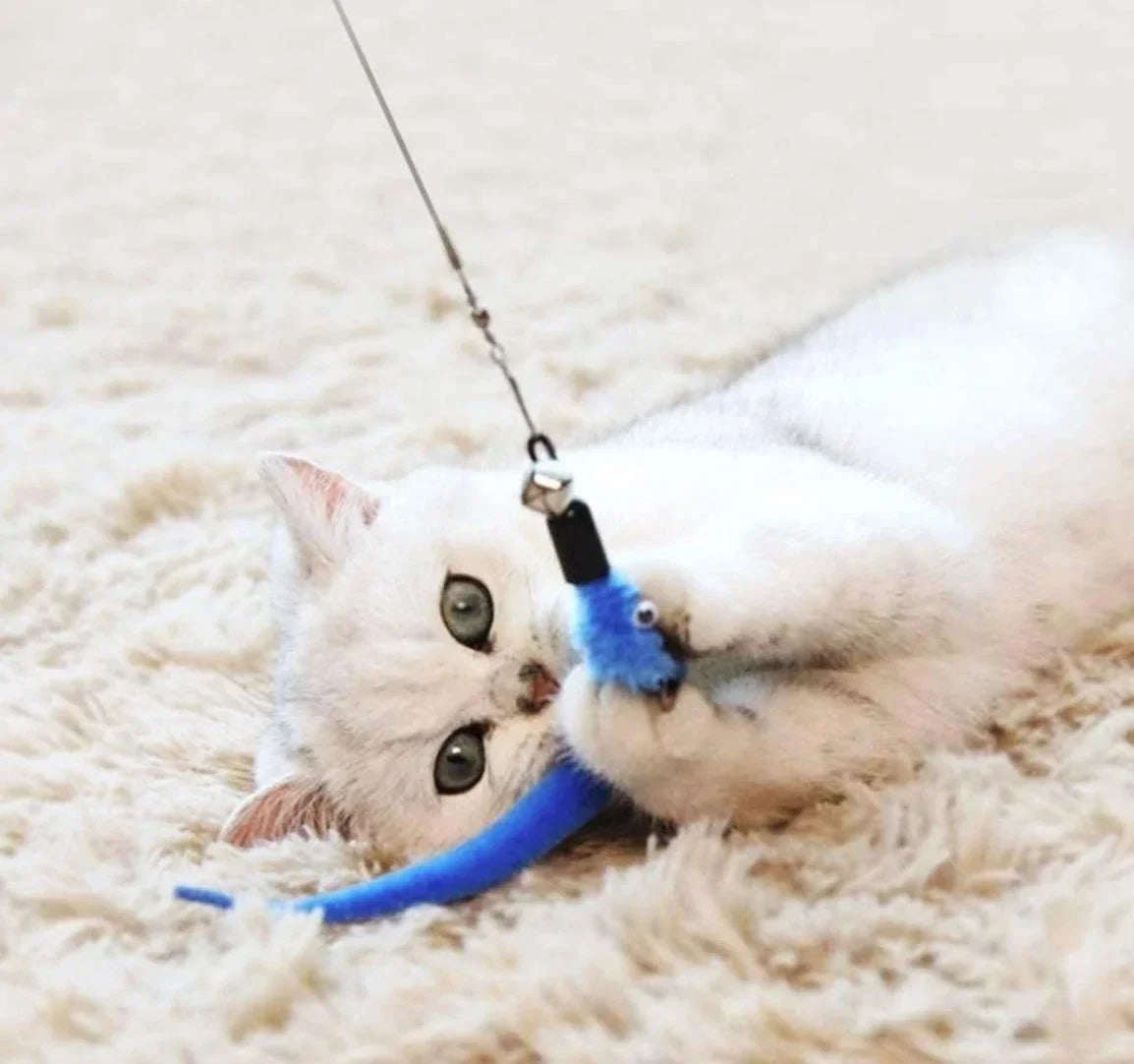 Replacement Cat Feather Toy Head Retractable Stick Products