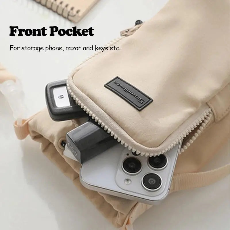 Water Bottle Sling Carrier Bag | Zipper Pocket for Hiking