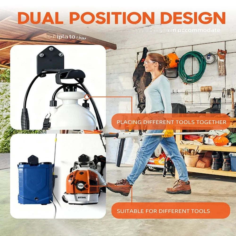 Sprayer Holder Rack Wall Mounted Metal Garden Sprayers Backpack