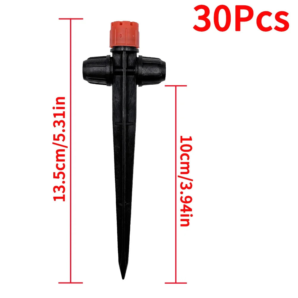 10/30Pcs Spiked Dripper Sprinkler 8 Hole Drop Emitter All Round Scattering Sprinkler Garden Flower Watering Irrigation Supplies Peaceful Pleasures Health and Wellness 30pcs Dripper