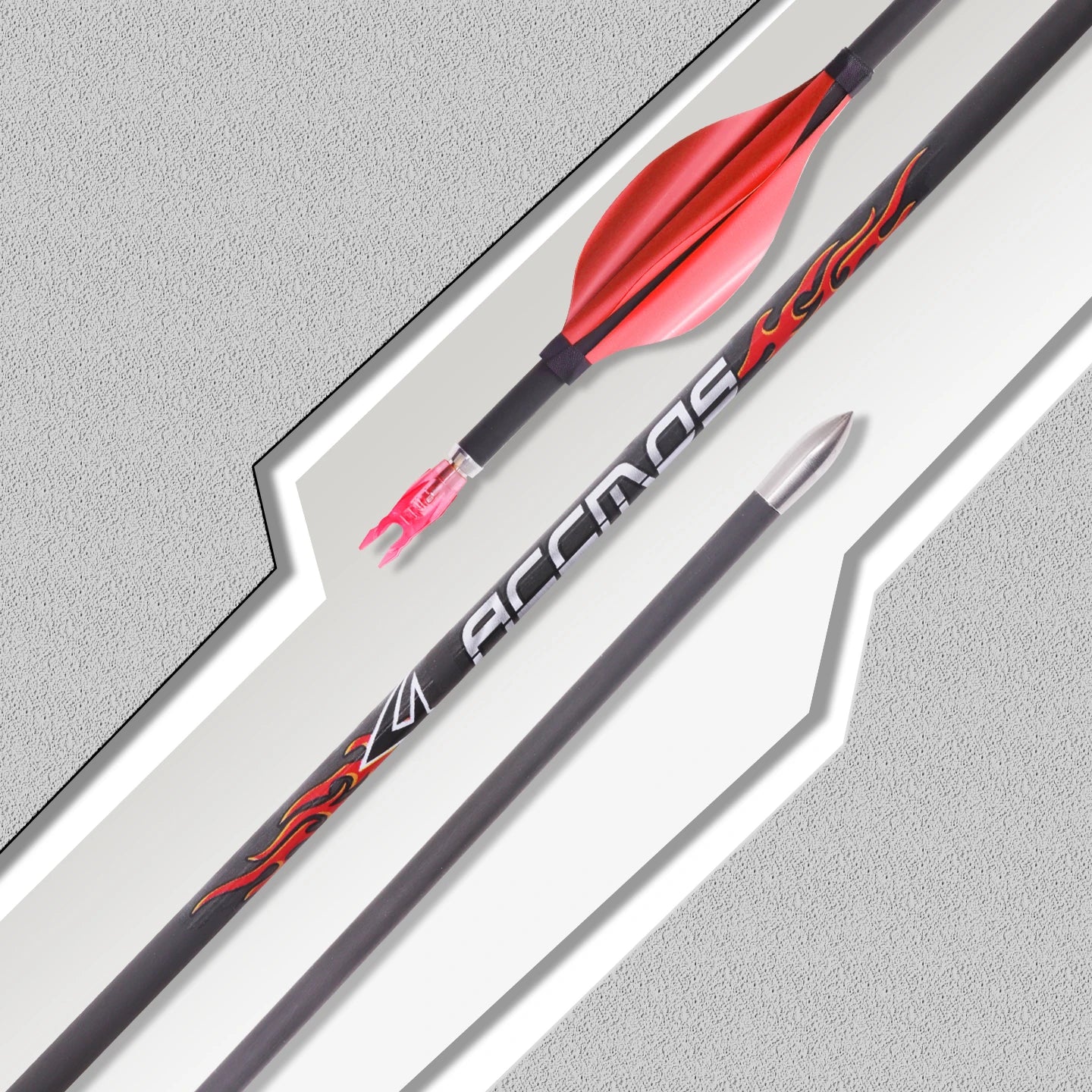 6 Pure Carbon Arrow ID4 2 Sp300-1800 Spin Feather Archery Bow Hunting
