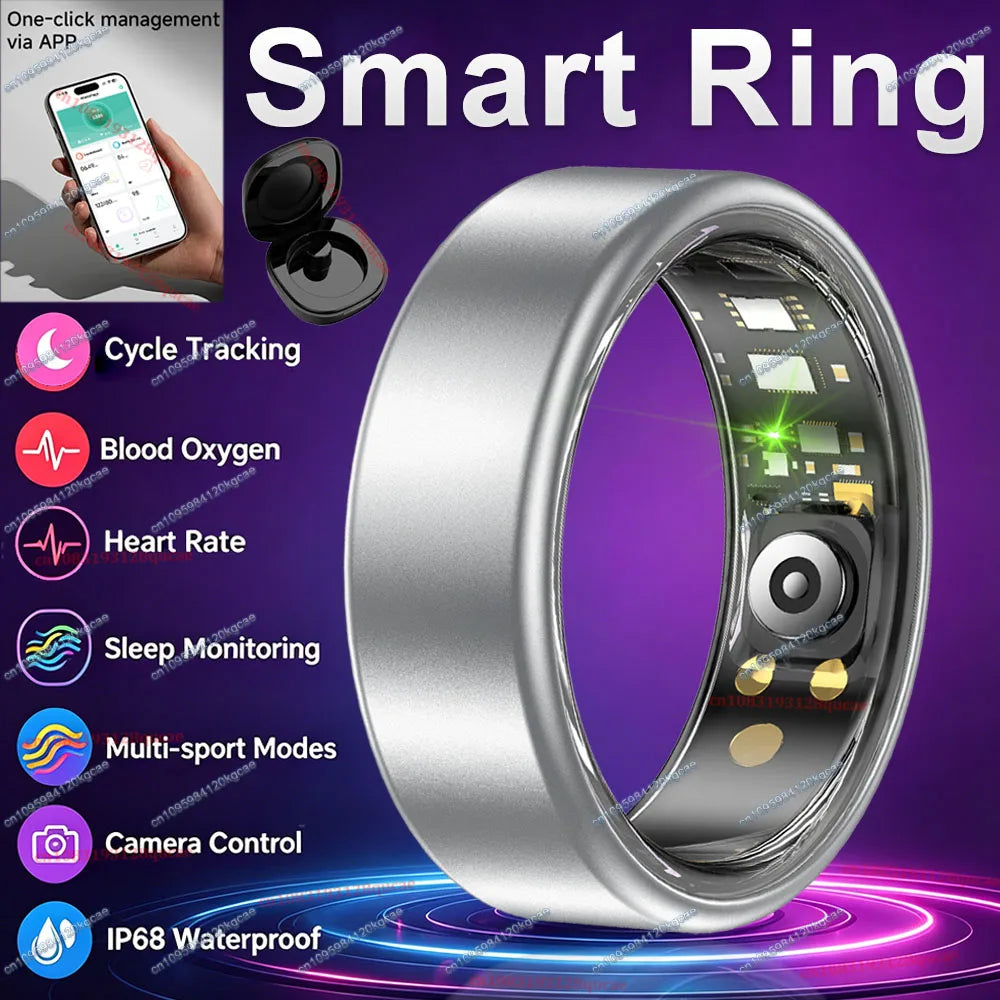 R10 Smart Ring – Heart Rate, Sleep & SpO2 Monitor, 5ATM