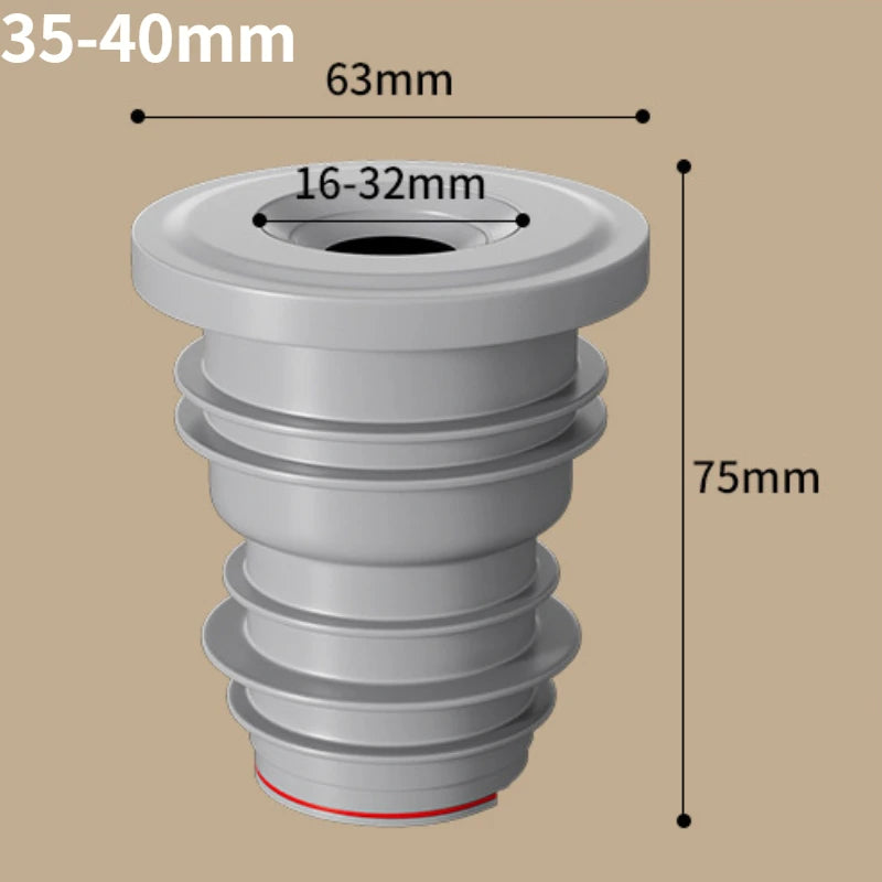 Sink Plug Sewer Pipe Sealing Ring Water Plug Floor Drain Shower Stopper Bathroom Accessories 70-75mm Silicone Drains Kitchen Peaceful Pleasures Health and Wellness Suitable for 35-40mm