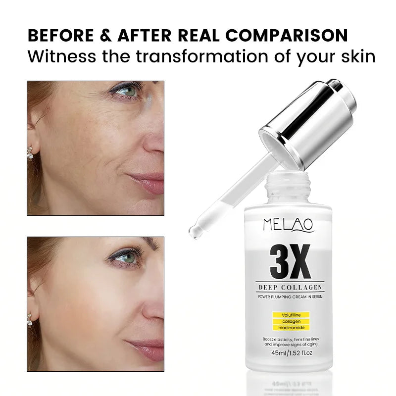 Deep Collagen Volufiline Anti-Wrinkle Serum Hydrating And Moisturizing Double Serum Improves Fine Lines And Skin Elasticity Peaceful Pleasures Health and Wellness