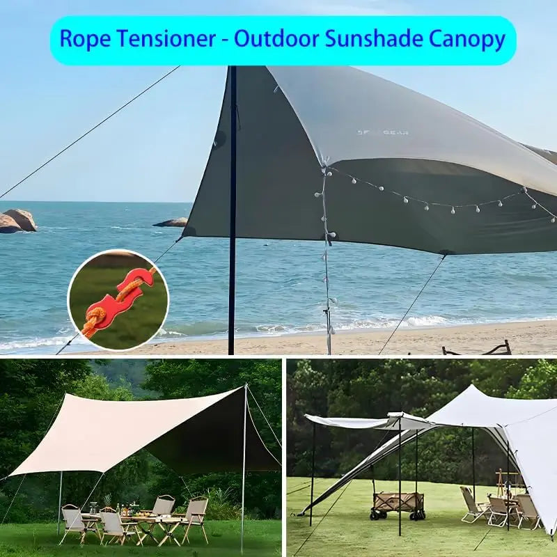 Adjustable Tent Rope Tensioner | Aluminum Guy Line Adjuster
