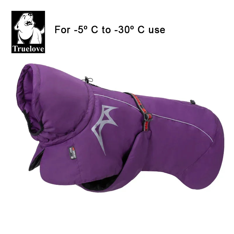 Truelove Warmer Dog Winter Coat Pet Jacket Fashion Dog Clothes Waterproof Windproof Reflective Outdoor Dog Coat TLG2372 Peaceful Pleasures Health and Wellness Purple 25 China Mainland