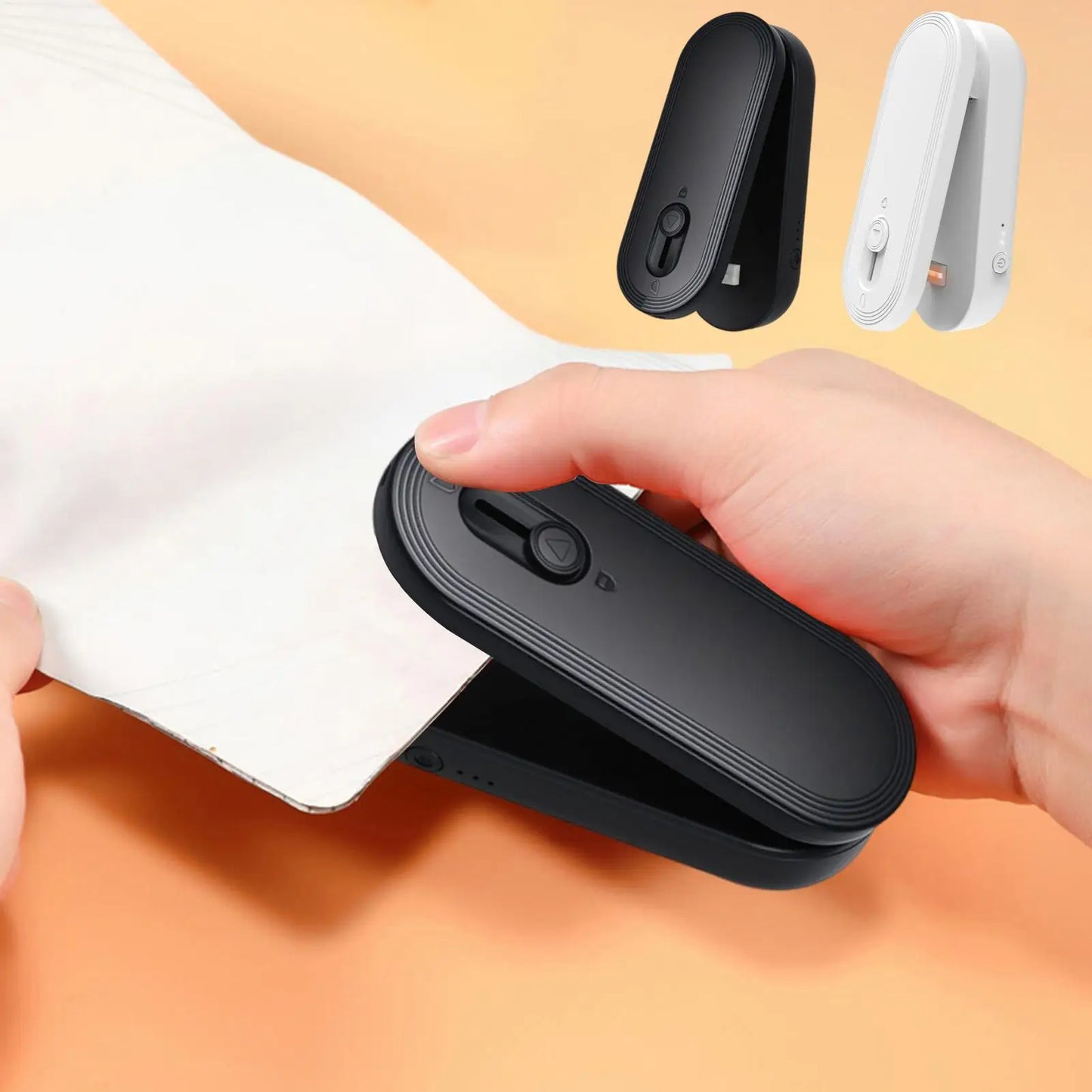 Bag Sealer And Cutter Rechargeable Food Saver Kitchen Gadgets Snack Bag Sealer With Cutter And Magnet For Home Pantry Travel Peaceful Pleasures Health and Wellness