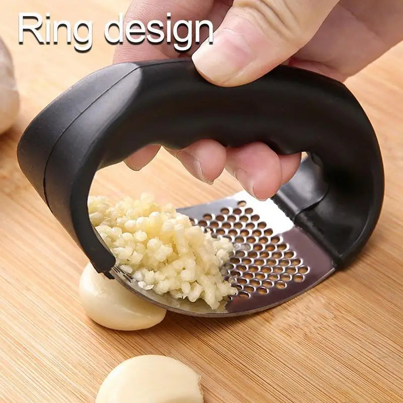 Stainless Steel Garlic Press Crusher Manual Garlic Mincer Chopping Garlic Tool Professional Garlic Mincer Kitchen Accessories Peaceful Pleasures Health and Wellness