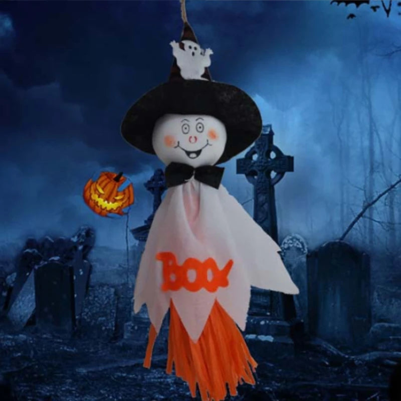 5-Pack Halloween Hanging Ghost Windsock Pendants | Outdoor Decor