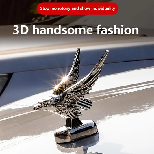 3D Car Bonnet Front Hood Eagle Ornament Badge Auto Modification Emblem Cover Decoration Accessories Eagle Peaceful Pleasures Health and Wellness