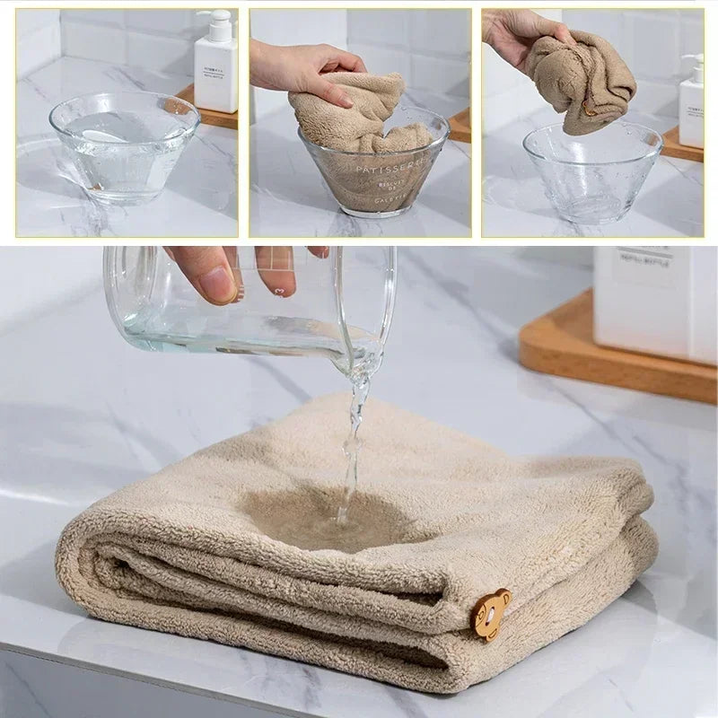 Women's Quick-Dry Microfiber Hair Towel Turban Wrap Hair Towel Turban Peaceful Pleasures Health and Wellness