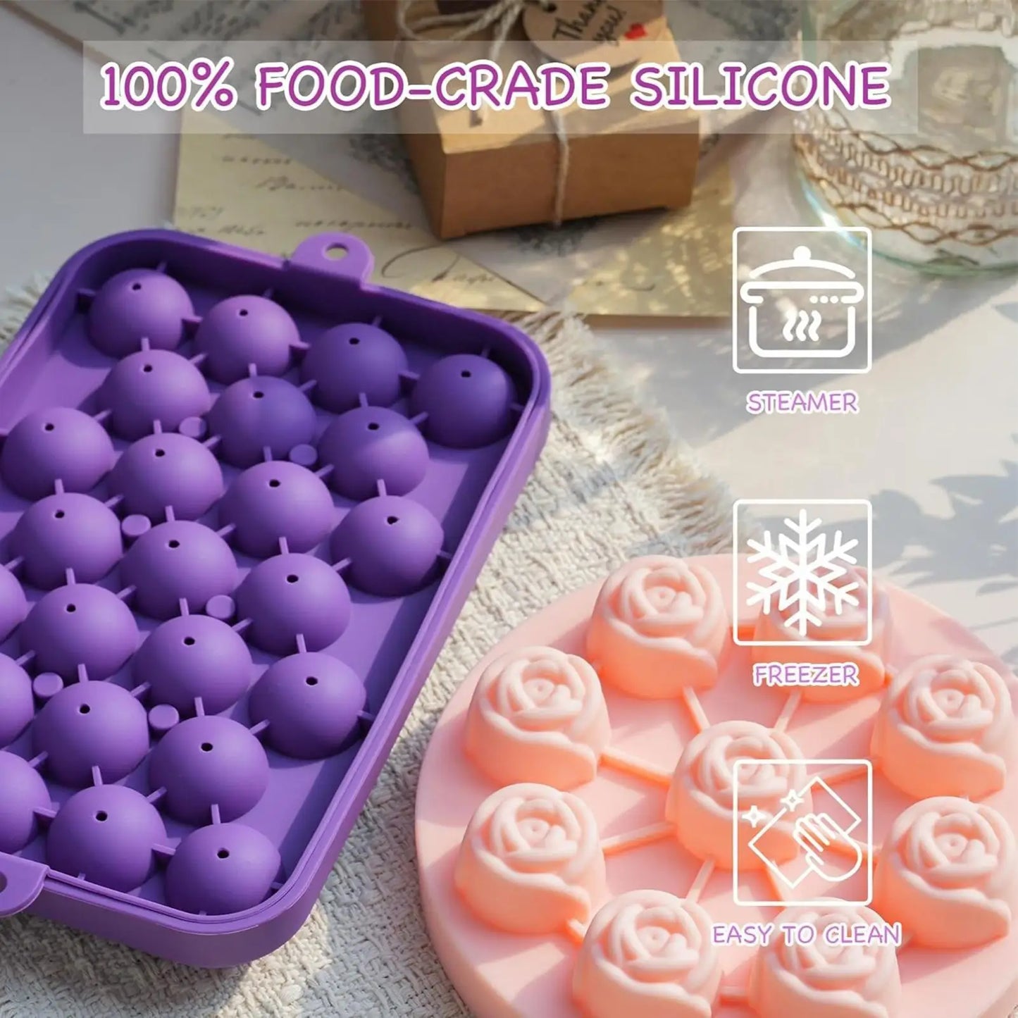 DIY Soap Making Kit DIY Grape and Flower Candle Molds with Ropes Bows Labels Soap Maker Kit for Adults Women Men Girls Boys Dad Peaceful Pleasures Health and Wellness CN