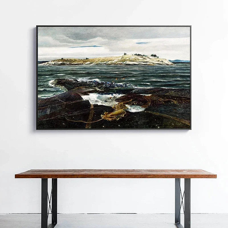 Scandinavian Minimalist Wall Art Classic Vintage Andrew Wyeth HD Canvas Poster Print Home Bedroom Living Room Decoration Peaceful Pleasures Health and Wellness