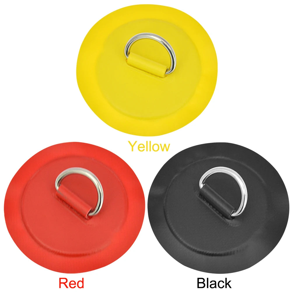 Inflatable Boat D-Ring Patch Stainless Steel PVC Pad Buckle For Kayak Raft Canoe Paddle Board SUP Surfboard Replacement Part Peaceful Pleasures Health and Wellness