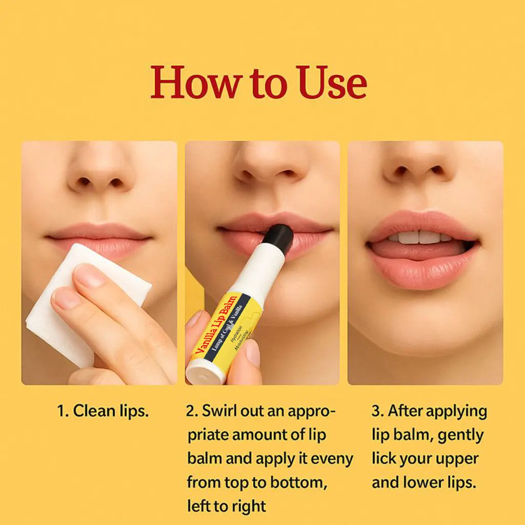 Vanilla Lip Balm Moisturizing Nourishing Lip Care Glossy Soft Natural Pink Lip Color Hydrating Vanilla Scent Lip Balm for Unisex Peaceful Pleasures Health and Wellness