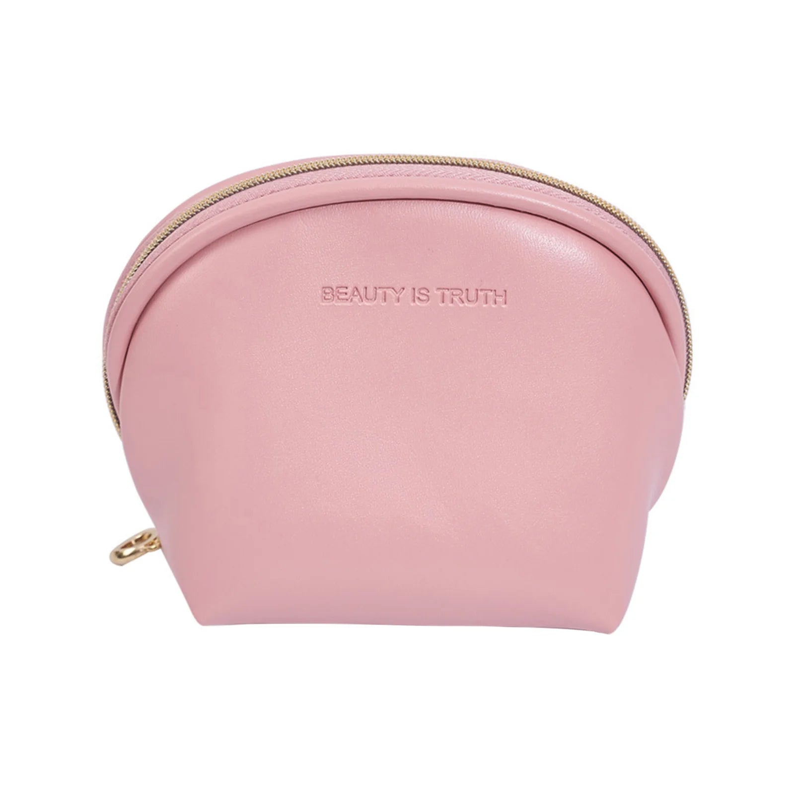 Lipstick Storage Pouch Wallet Insert Portable Cosmetic Bag Compact Lightweight Travel Essential Durable Polyester PVC Coating Peaceful Pleasures Health and Wellness Pink