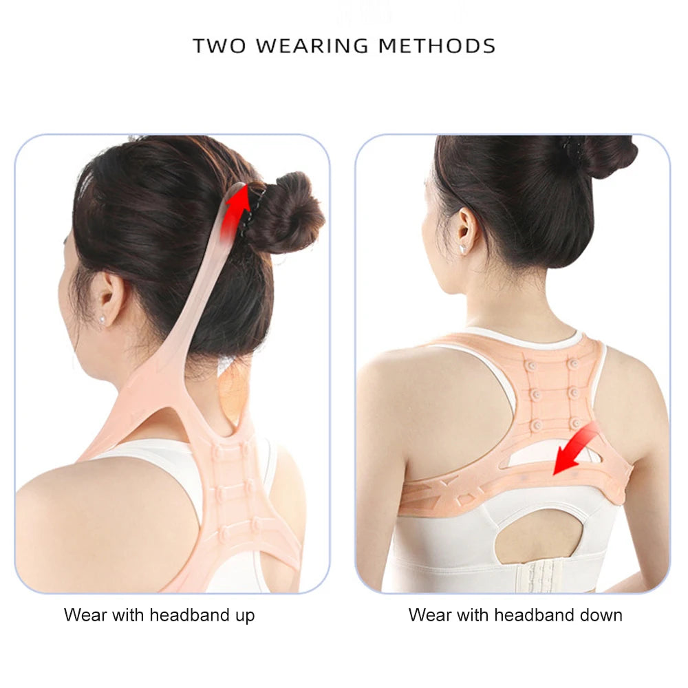 1PCS Silicone Magnetic Posture Corrector for Women & Men, Back Brace, Shoulder Brace, Back Brace for Lower Back Pain Women Peaceful Pleasures Health and Wellness