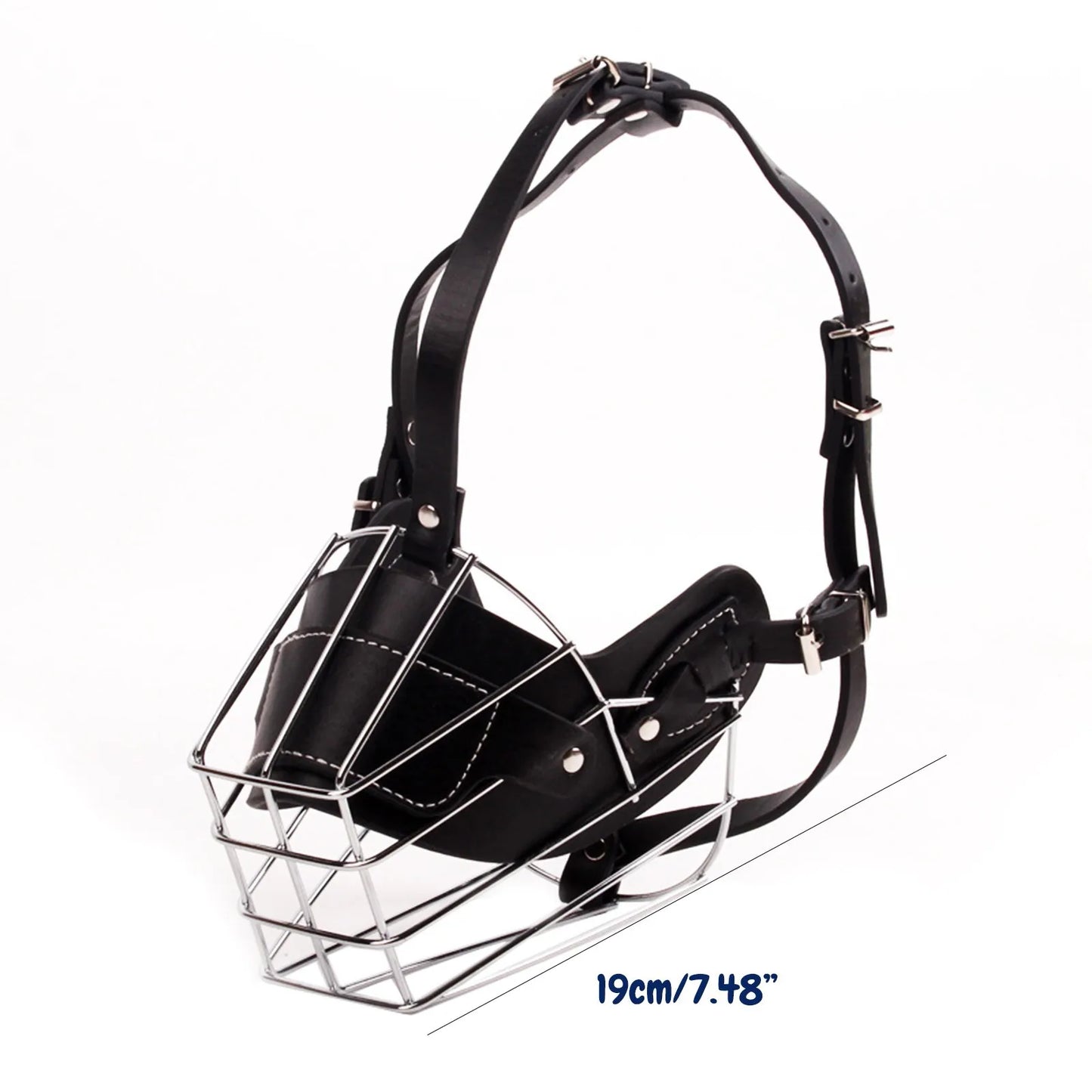 Dog Anti-Bite Metal Muzzle – Adjustable Breathable Basket